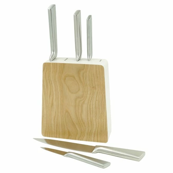 Hot Sale π€© Elements Elements White Ash 5 Piece Knife Block Set π― - Image 2