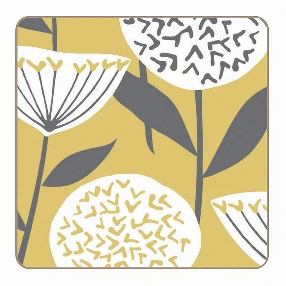 Outlet β€οΈ Set of 4 Elements Emmott Ochre Coasters π - Image 2