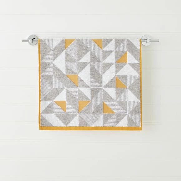 Best Pirce ⭐ Elements Elements Geo Ochre Towel 🥰 - Image 2