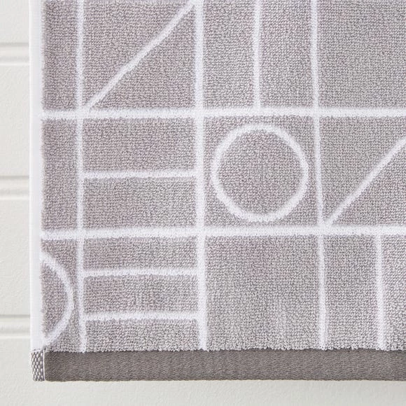 Deals π₯ Elements Elements Geometric Grey Towel π - Image 2