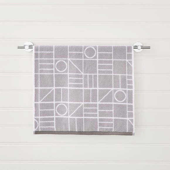 Deals π₯ Elements Elements Geometric Grey Towel π - Image 3