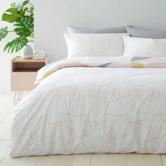 Discount β Elements Elements Paco Blush Reversible Duvet Cover and Pillowcase Set π― - Image 2