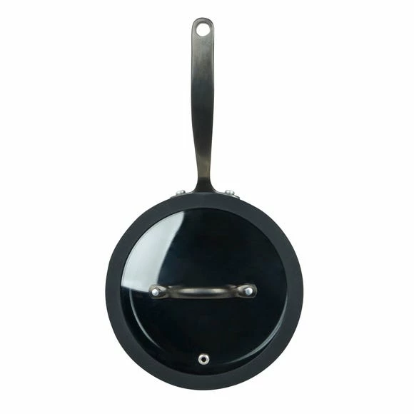 Outlet β¨ Elements Elements Black 20cm Saucepan and Lid π€© - Image 2