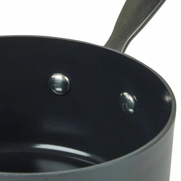 Outlet β¨ Elements Elements Black 20cm Saucepan and Lid π€© - Image 4