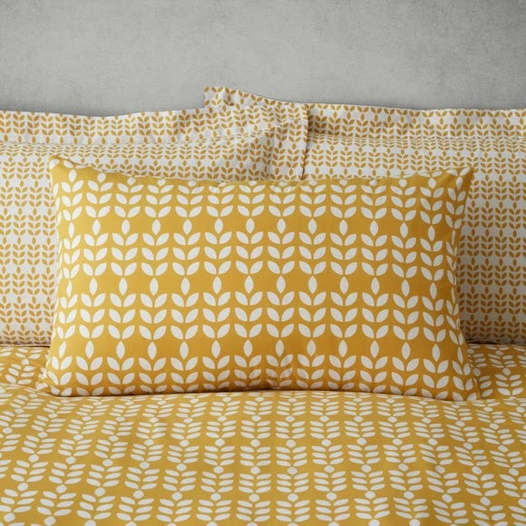 Deals π Elements Elements Vete Ochre Reversible Duvet Cover and Pillowcase Set π€© - Image 4