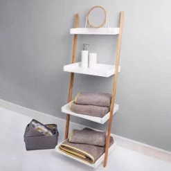 Best reviews of 👏 Elements Elements White Ladder Shelves Unit 🌟