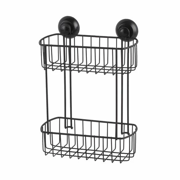 New ✨ Elements 2 Tier Black Wire Suction Caddy ✔️