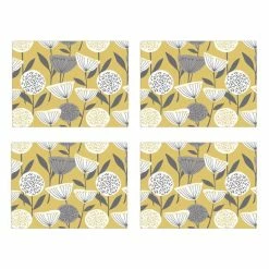 Brand new ✔️ Set of 4 Elements Emmott Ochre Placemats 🎁