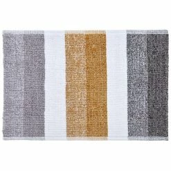 Flash Sale 👍 Elements Elements Stripe Ochre Bath Mat 😍