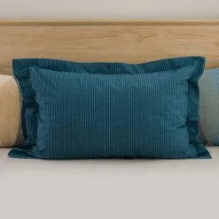 New ✨ Elements Elements Elijah Blue Oxford Pillowcase ⌛