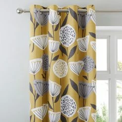 Wholesale βοΈ Elements Elements Emmott Ochre Eyelet Curtains β¨