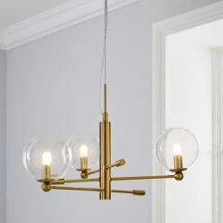 Brand new 🌟 Elements Nour 3 Light Antique Brass Ceiling Fitting ⌛