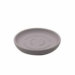 Discount 🧨 Elements Elements Soft Touch Grey Soap Dish 🎁