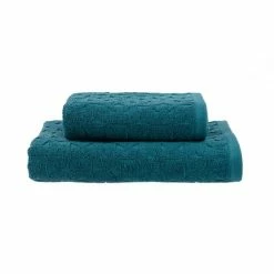 Best deal ❤️ Elements Elements Teal Sten Semi Circle Pattern Towel 🌟