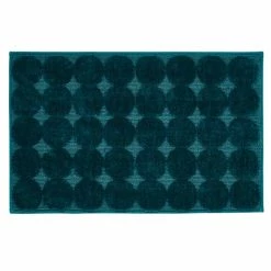 New 🔥 Elements Elements Circle Pattern Teal Bath Mat ✔️