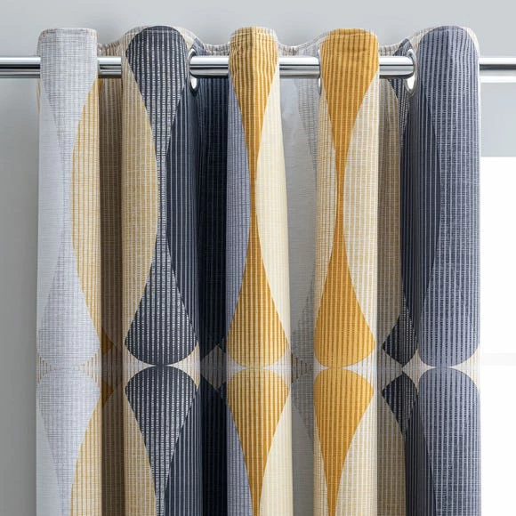 New π Elements Elements Elijah Ochre Blackout Eyelet Curtains π₯°