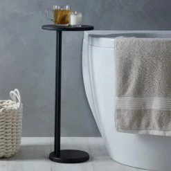 Best Pirce ⭐ Elements Elements Matt Black Bath Side Table 🛒