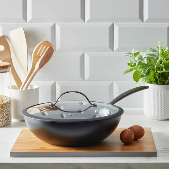 Deals π₯° Elements Elements Black CVD Wok Long Handle π