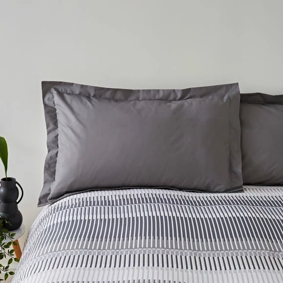 Best Pirce π Elements Elements Otis Grey 100% Cotton Oxford Pillowcase π₯