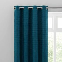 Best deal 😀 Elements Elements Kul Dark Teal Eyelet Curtains ⌛