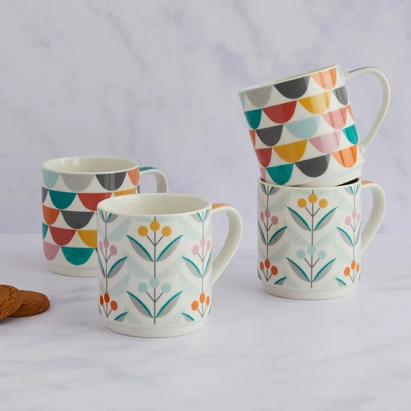 Cheap π Set of 4 Elements Skandi Stackable Mugs βοΈ