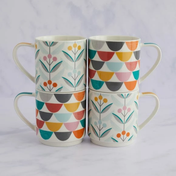 Cheap π Set of 4 Elements Skandi Stackable Mugs βοΈ - Image 2