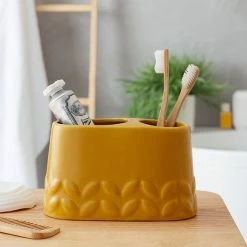 Coupon 🧨 Elements Elements Vete Ochre Electric Toothbrush Holder 🌟
