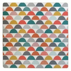 New 👏 Set of 4 Elements Skandi Half Moon Cork Placemats 🎉