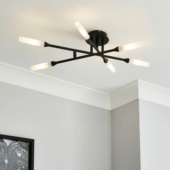 Budget π Elements Elements Fontain 6 Light Ceiling Fitting 70cm βοΈ