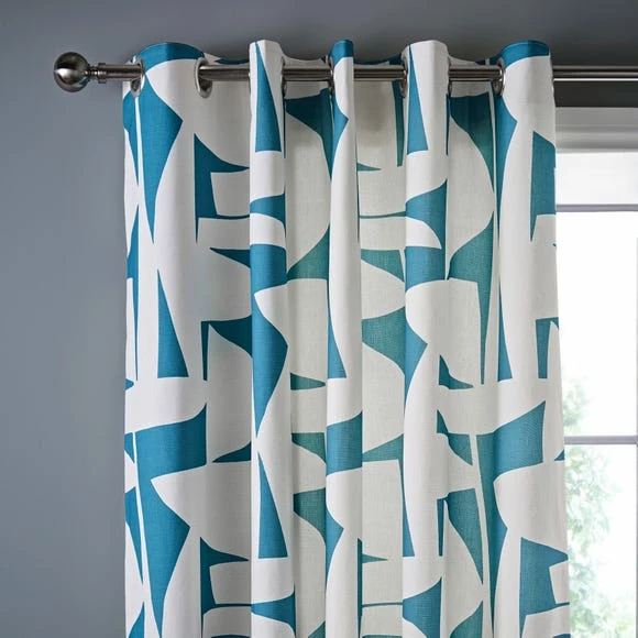 Best deal π Elements Elements Klipp Teal Eyelet Curtains π