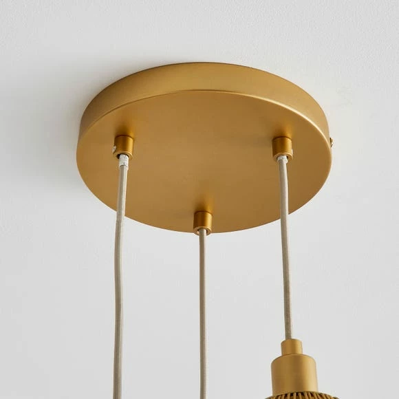 Buy β€οΈ Elements Elements Jaula Gold 3 Light Cluster Ceiling Fitting π₯° - Image 4