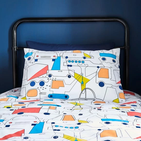 Wholesale 𧨠Elements Elements Transport 100% Cotton Duvet Cover and Pillowcase Set π - Image 3