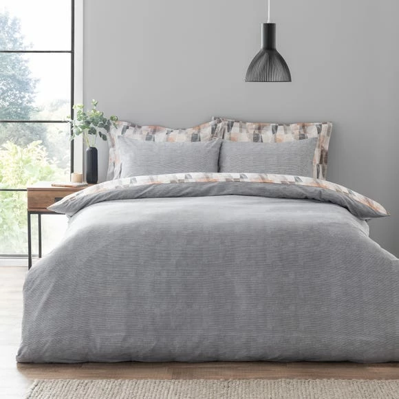 Deals π€© Elements Elements Iver Geo Natural Duvet Cover and Pillowcase Set β - Image 2