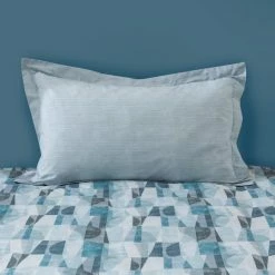 Buy β¨ Elements Elements Iver Geo Teal Oxford Pillowcase π