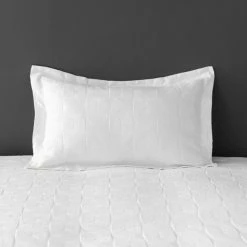 Best Sale π Elements Elements Sten White 100% Cotton Oxford Pillowcase π