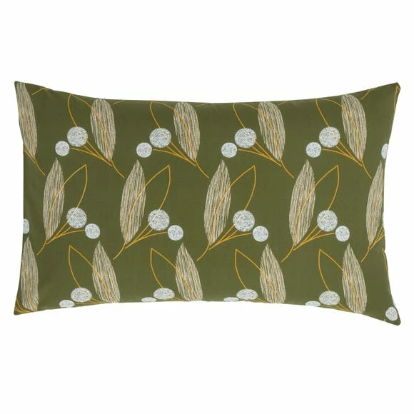 New π Elements Elements Leaf Olive Duvet Cover and Pillowcase Set π - Image 6