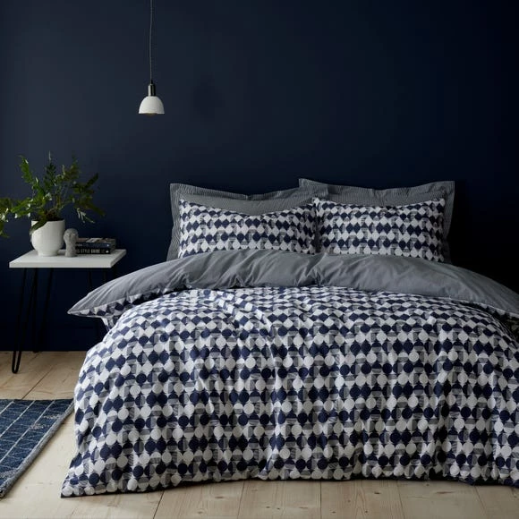 Discount π₯ Elements Elements Cove Blue Duvet Cover and Pillowcase Set π